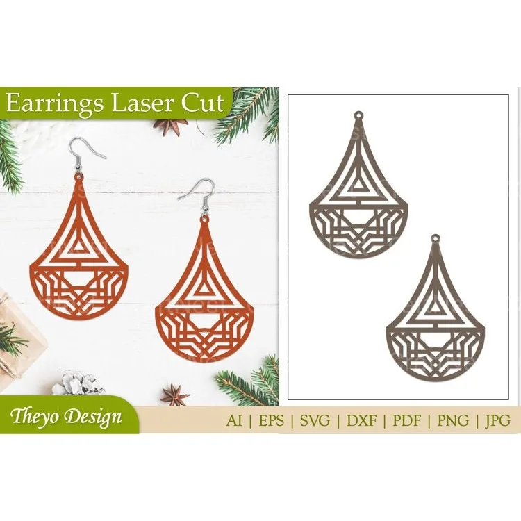Lasercut Earrings SVG Bundle