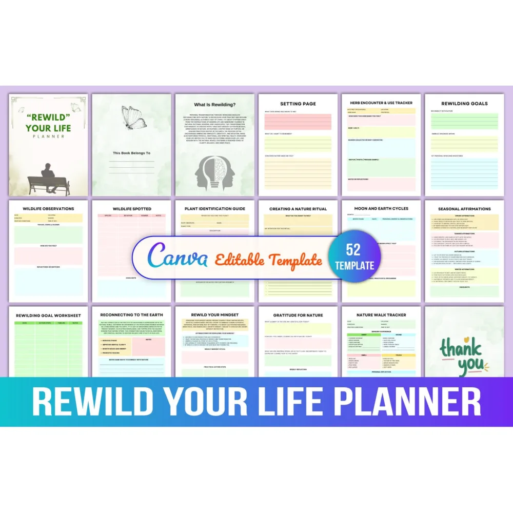 Rewild Your Life Planner
