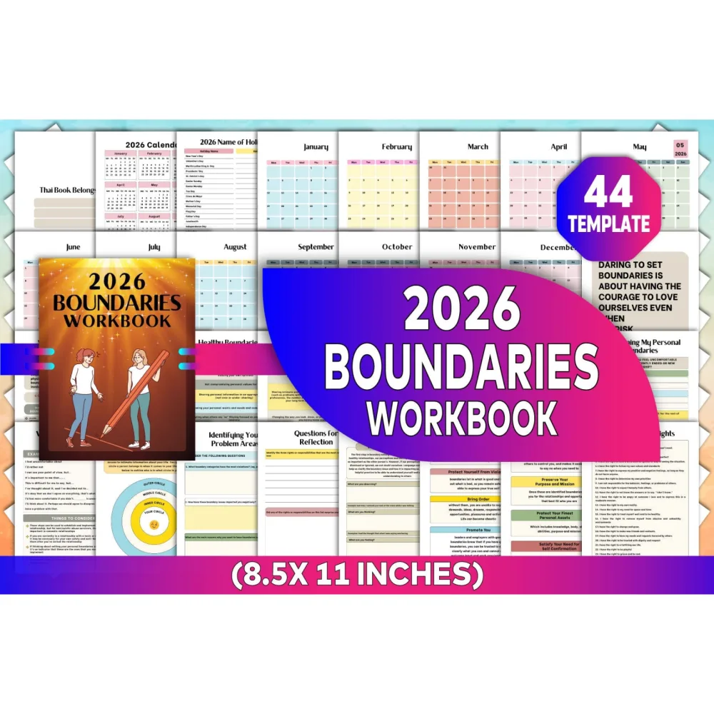 Boundaries Workbook for Personal Growth