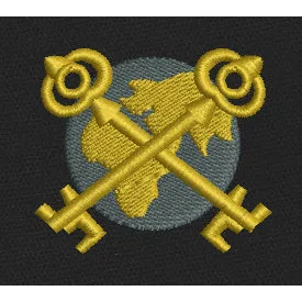 Global Keys Emblem Embroidery Design