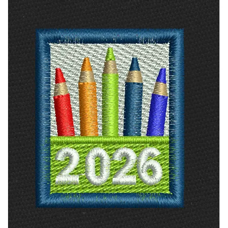 Crayon Box Multi Embroidery Design
