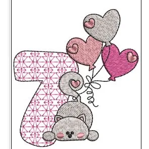Cat Embroidery Design