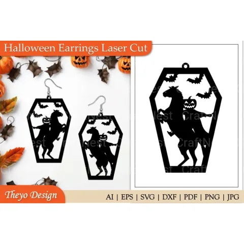 Halloween Earrings SVG Bundle