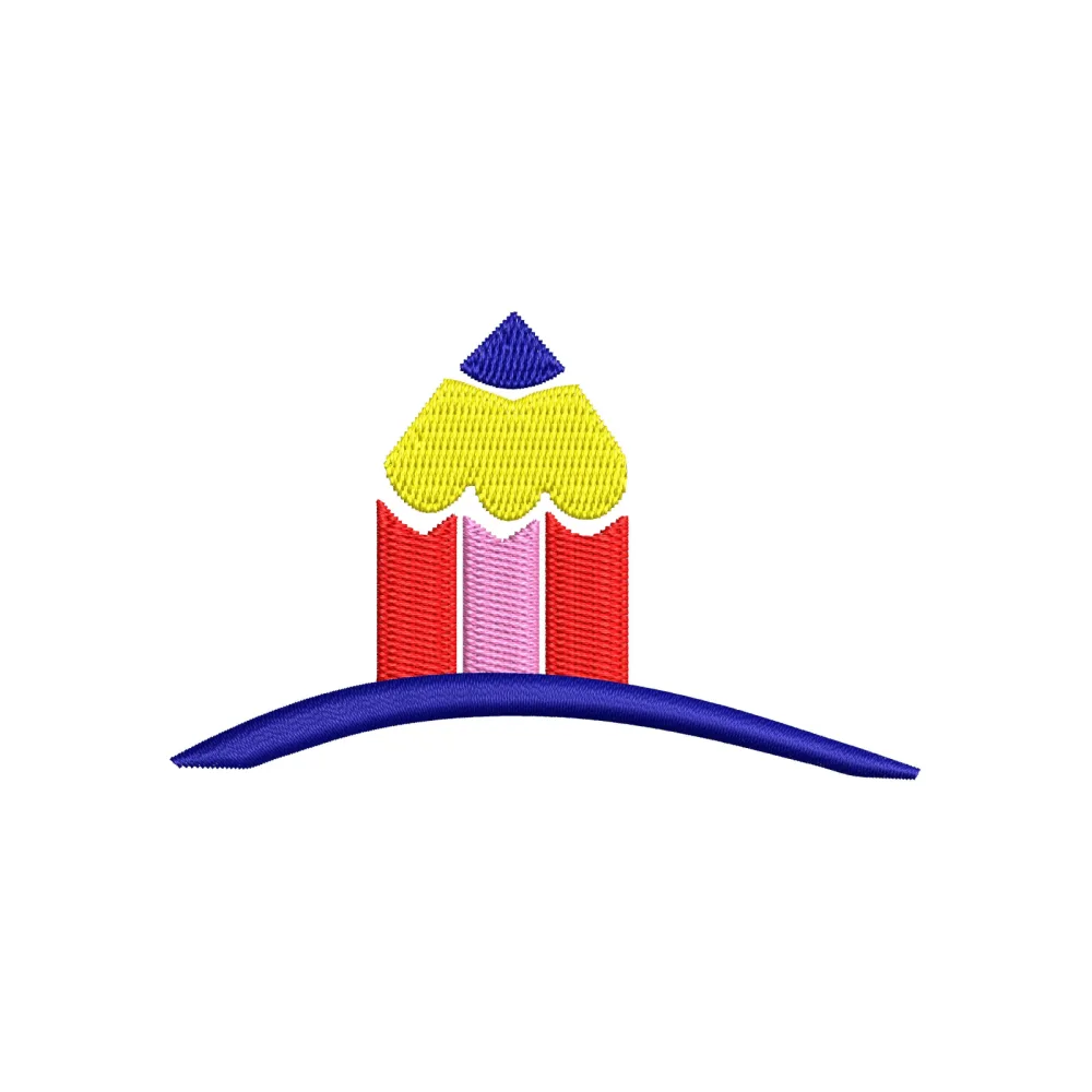 Pencil Embroidery Design