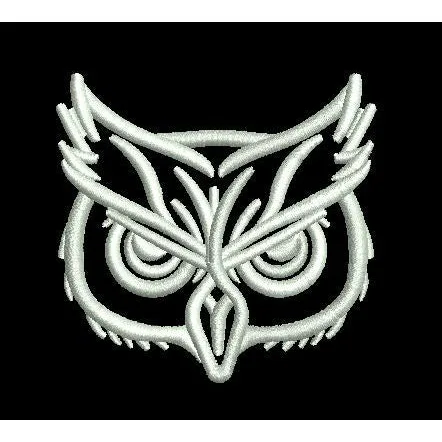 White Owl Embroidery Design