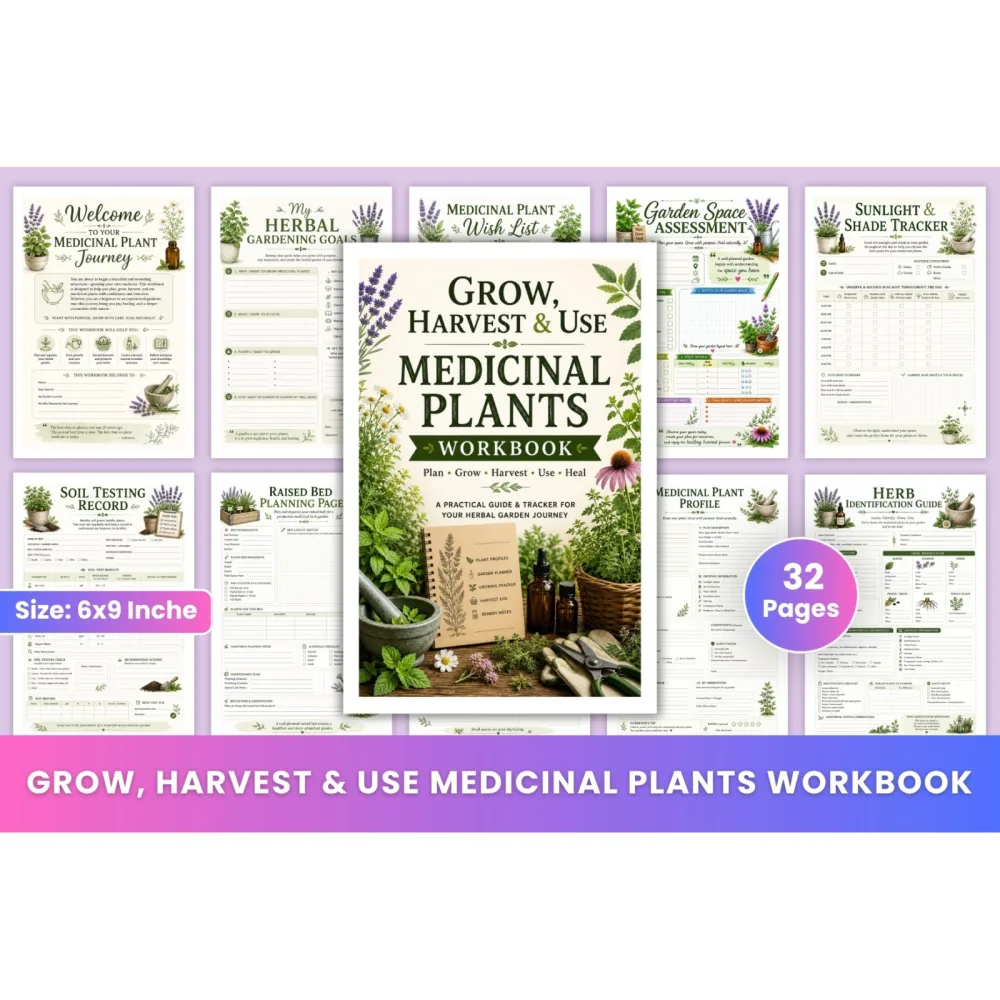 Grow Harvest Medicinal Plants Workbook
