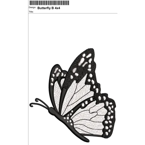 Butterfly Embroidery Design
