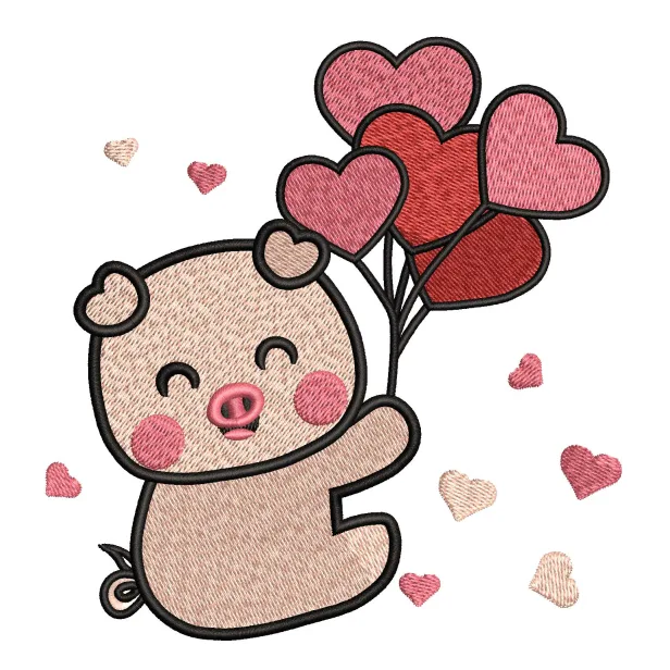 Bear Embroidery Design