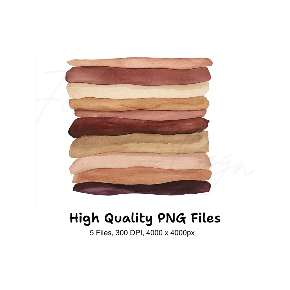 Skin Tone Swatches Clipart Bundle