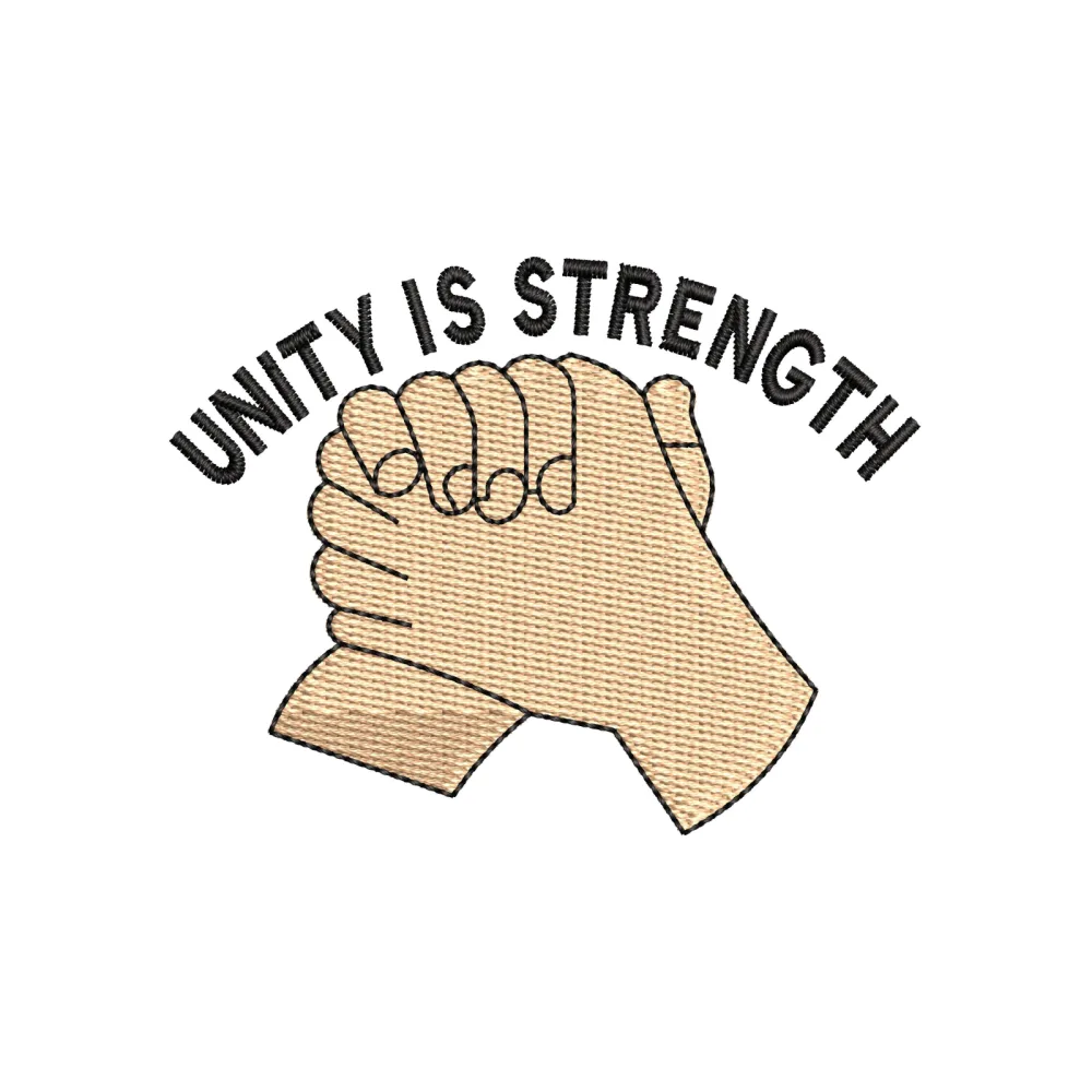 Unity Embroidery Design