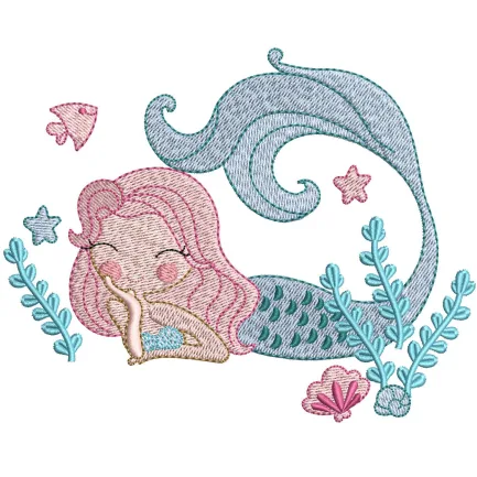 Marmaried Embroidery Design