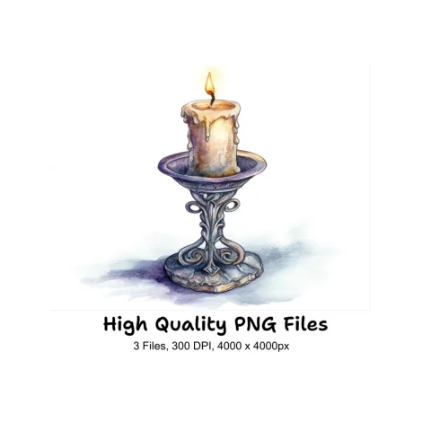 Elegant Candle Clipart Bundle
