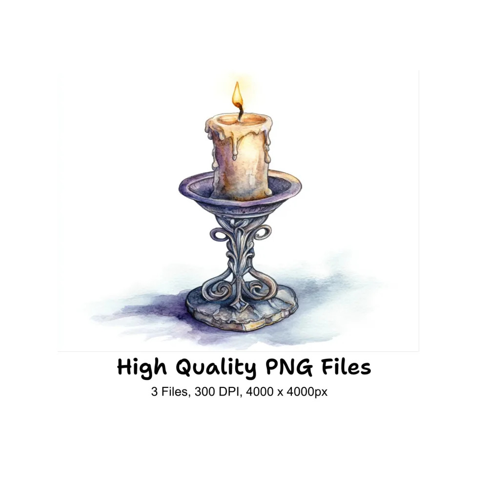 Elegant Candle Clipart Bundle
