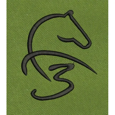 Stylized Horse Embroidery Design