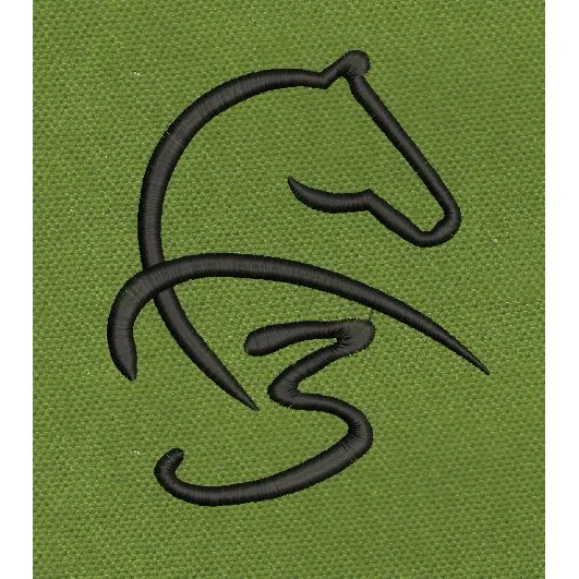 Stylized Horse Embroidery Design