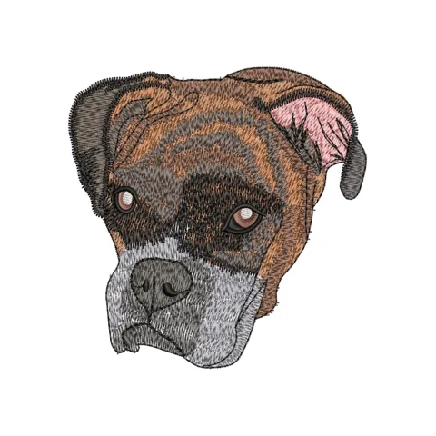 Brown Dog Embroidery Design