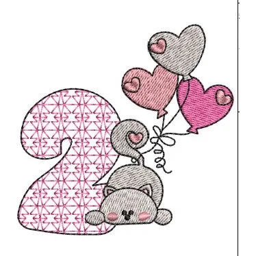 Cat Embroidery Design