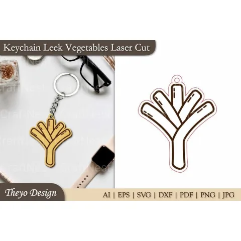 Keychain Vegetables SVG Bundle