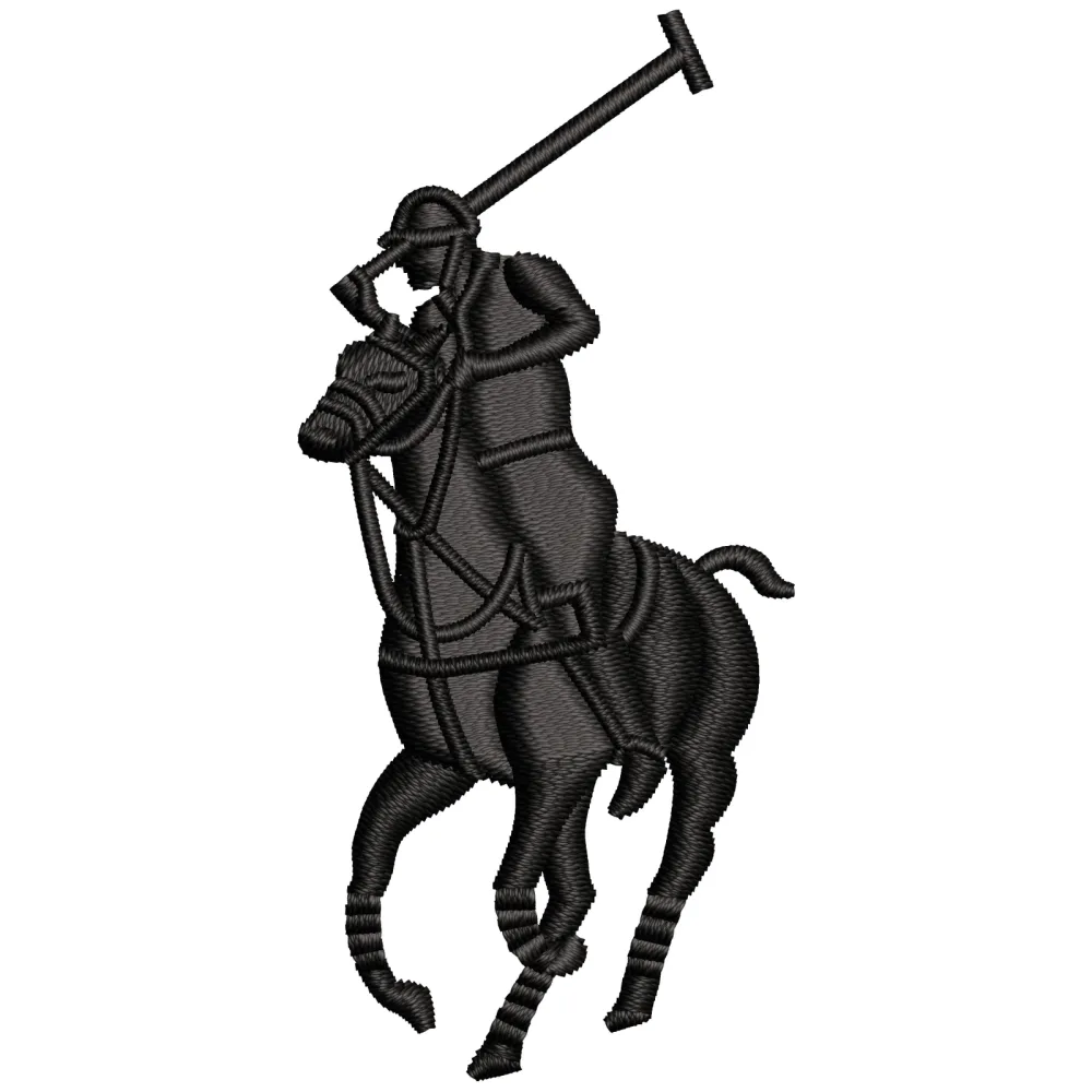 Player Of Rider Embroidery Design