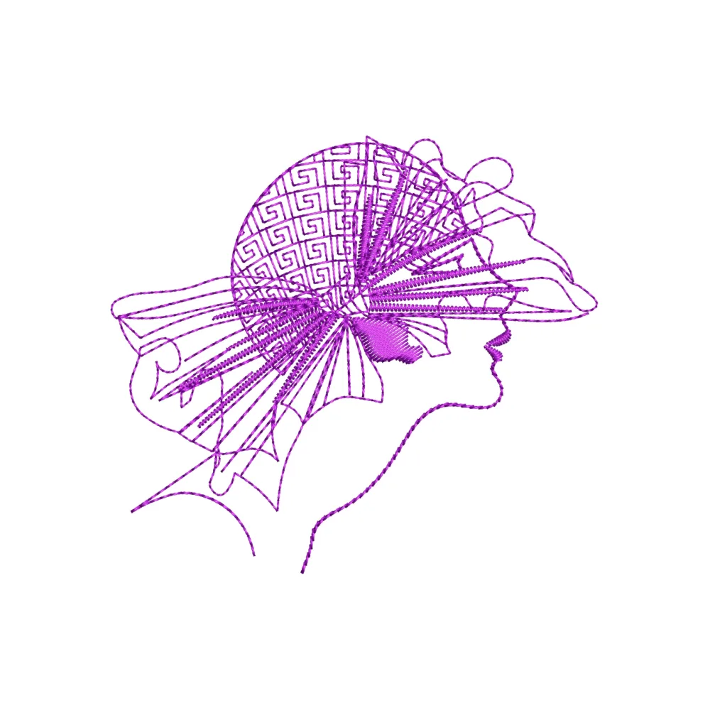 Face Embroidery Design