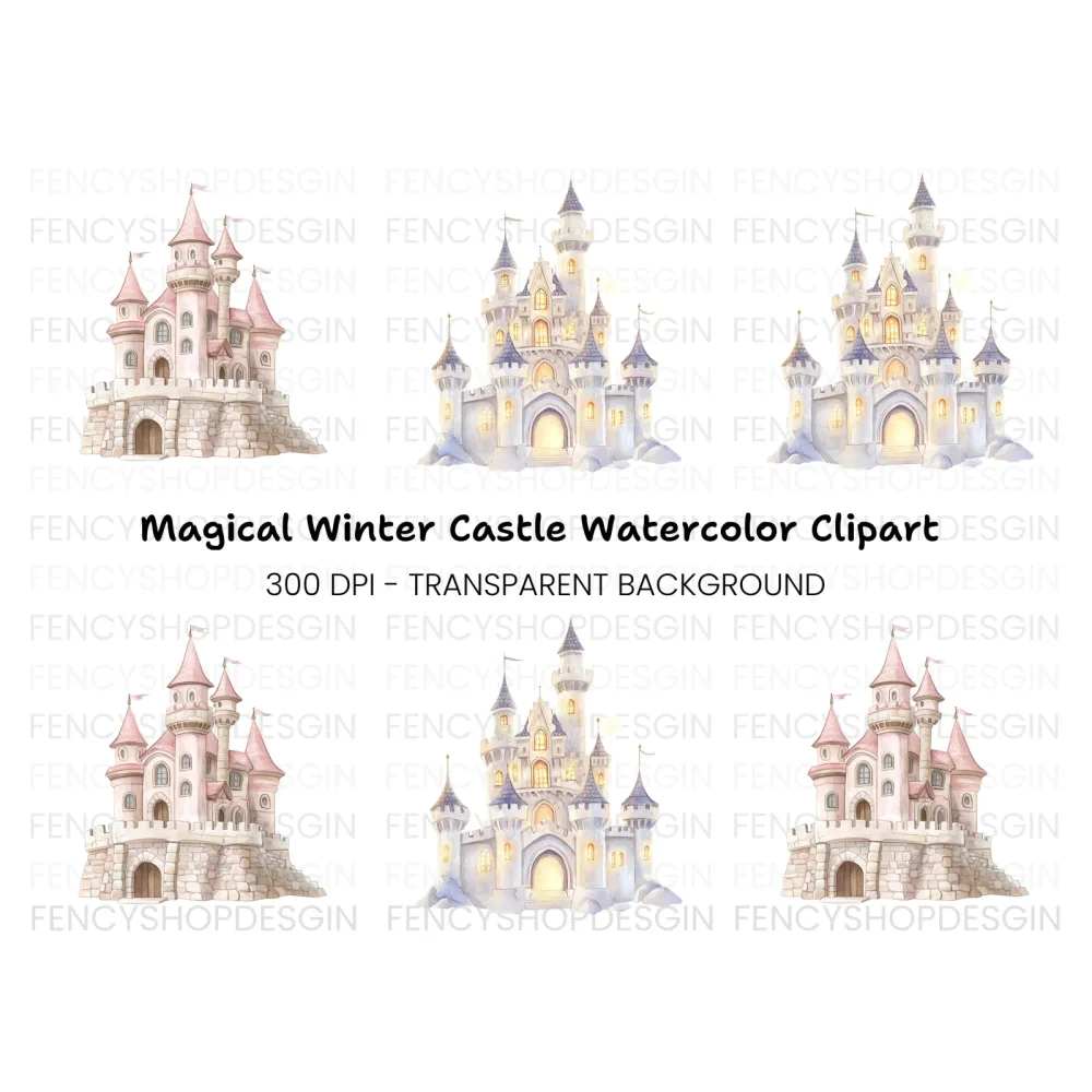Enchanted Castle Clipart Bundle