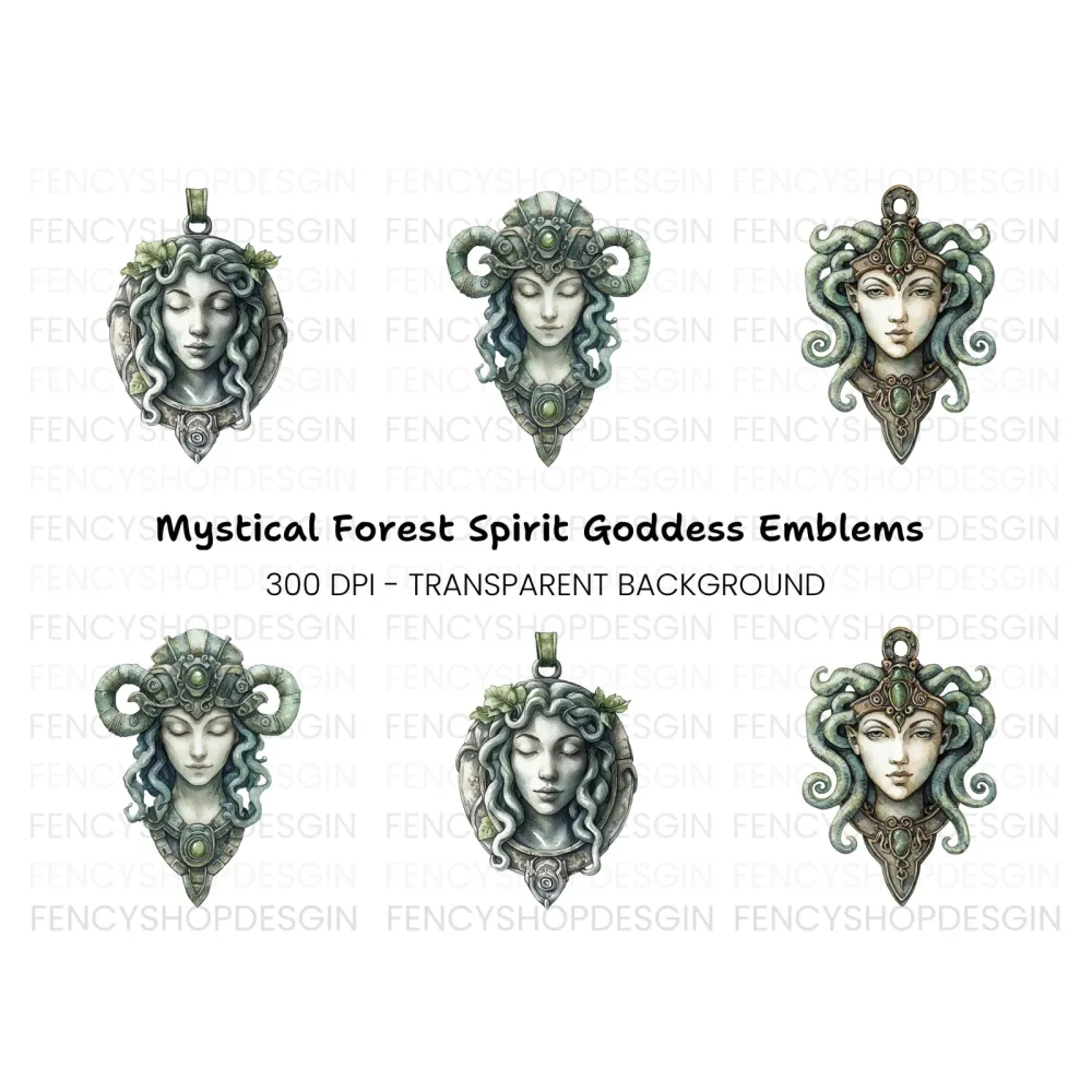 Goddess and Horned Deity Clipart Bundle