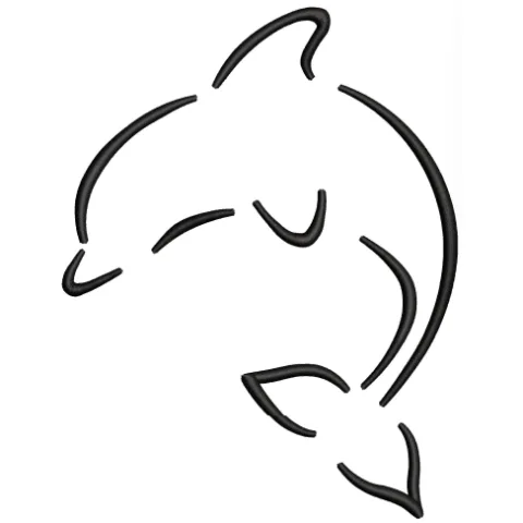 Dolphin Embroidery Design