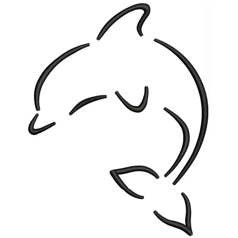 Dolphin Embroidery Design