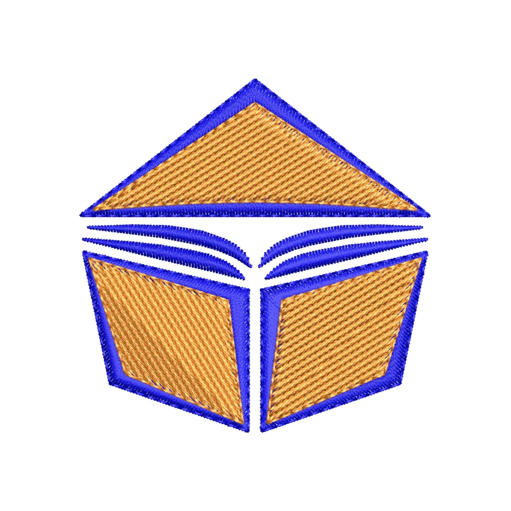 Book Home Embroidery Design