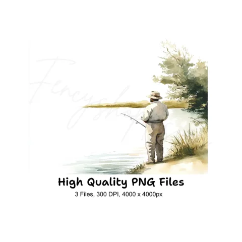 Fly Fishing Clipart Bundle