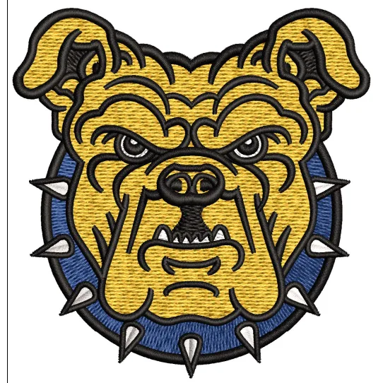 Bulldog Embroidery Design