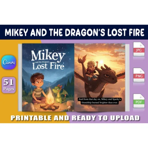 Mikey and the Dragon's Lost Fire Book