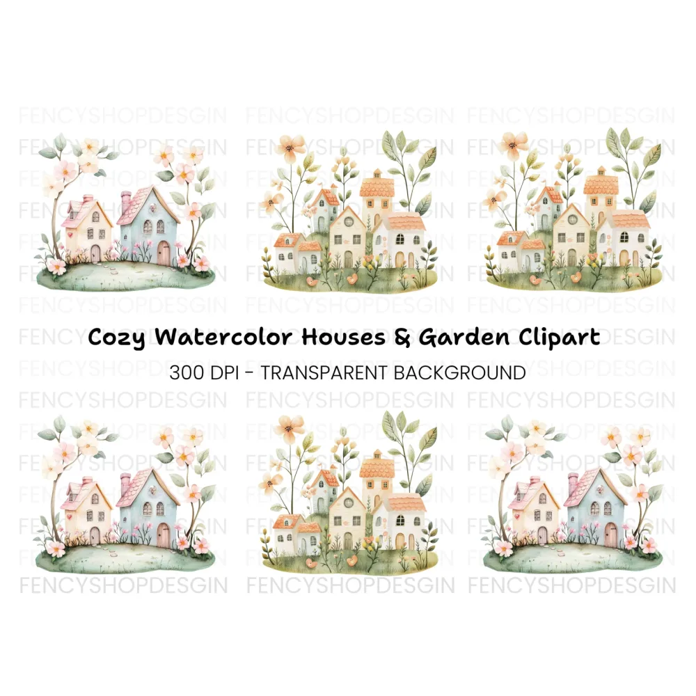 Fantasy Village Clipart Bundle