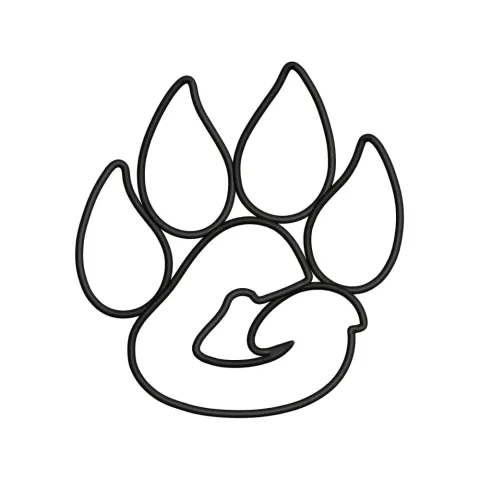 Big Paw Embroidery Design