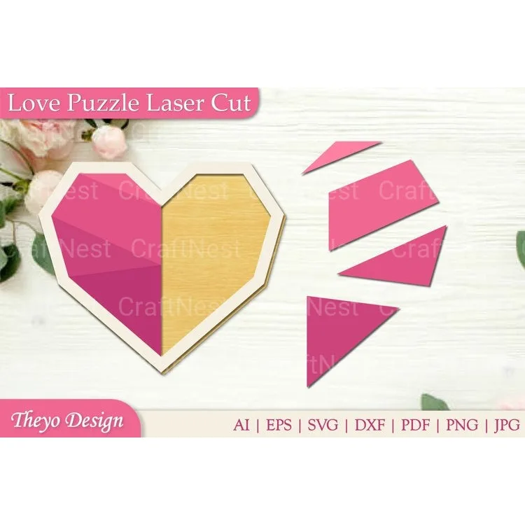 Love Puzzle SVG Bundle