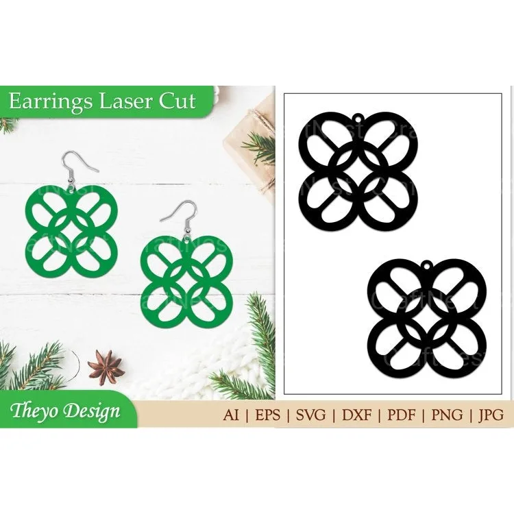 Earrings Laser Cut SVG Bundle