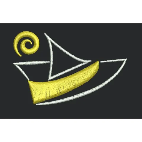 Sailboat Embroidery Design