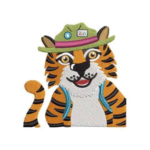 Jolly Lion Embroidery Design