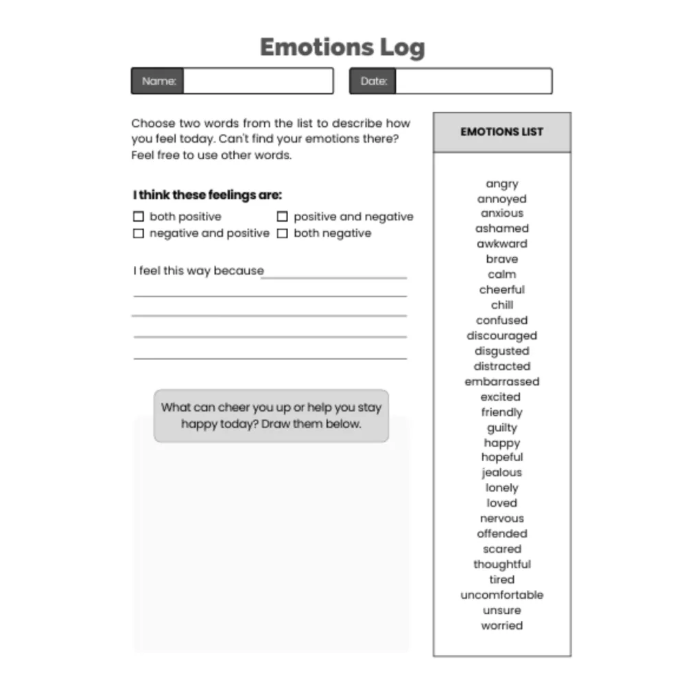 Emotions Log Bundle