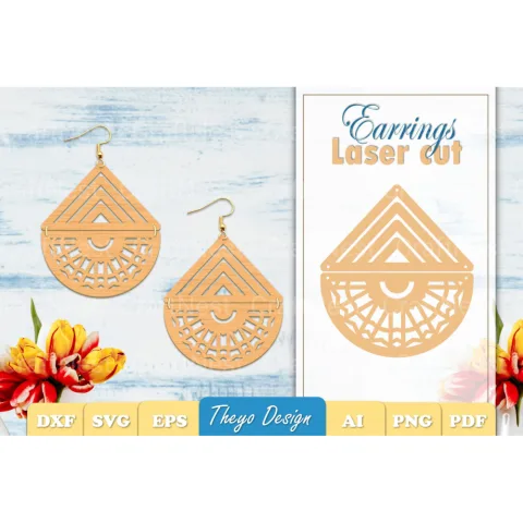 Earrings Mandala SVG Bundle